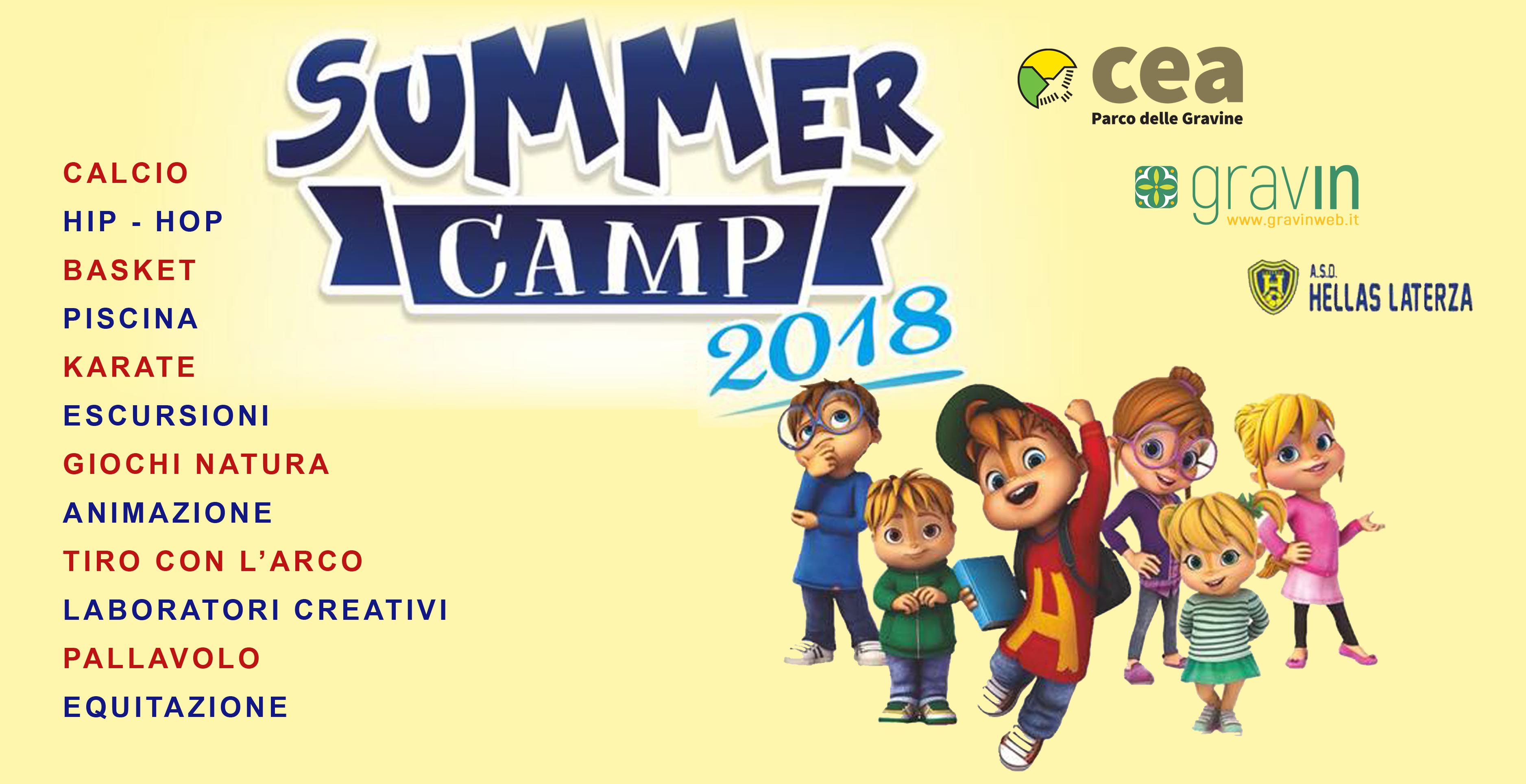 summer camp, campo scuola, terra delle gravine, gravina di laterza, hellas laterza, cea laterza, estate 2018